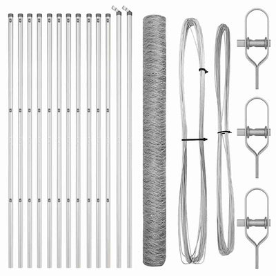 Aita paalujen kanssa Hopea 1.5 x 25 m