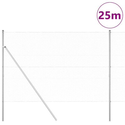 Aita paalujen kanssa Hopea 1.5 x 25 m