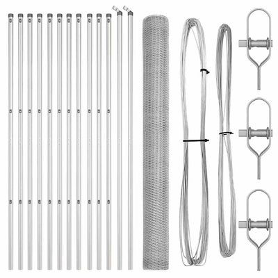 Aita paalujen kanssa Hopea 1.6 x 25 m