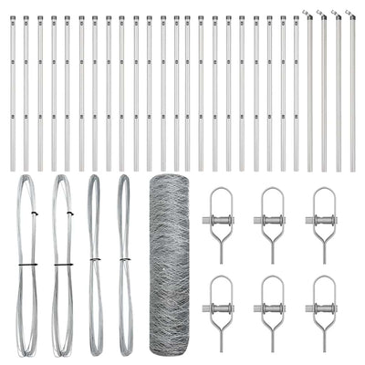 Aita paalujen kanssa Hopea 0.6 x 50 m