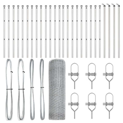 Aita paalujen kanssa Hopea 0.8 x 50 m