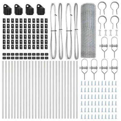 Aita paalujen kanssa Hopea 0.8 x 50 m