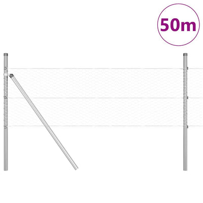 Aita paalujen kanssa Hopea 0.8 x 50 m
