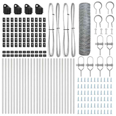 Aita paalujen kanssa Hopea 0.8 x 50 m