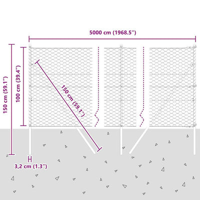 Aita paalujen kanssa Hopea 1 x 50 m