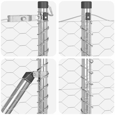 Aita paalujen kanssa Hopea 1.2 x 50 m