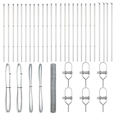 Aita paalujen kanssa Hopea 1.2 x 50 m