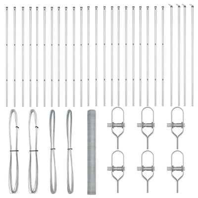 Aita paalujen kanssa Hopea 1.5 x 50 m
