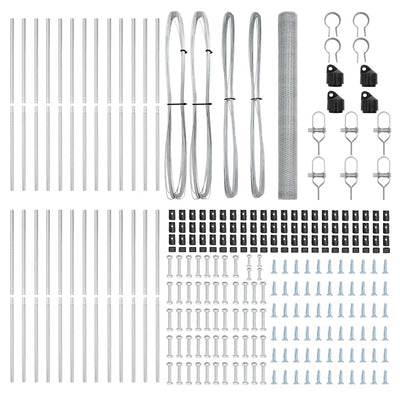 Aita paalujen kanssa Hopea 1.5 x 50 m