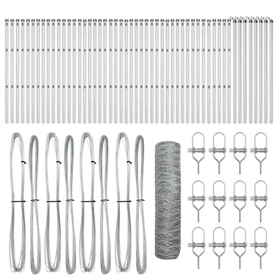 Aita paalujen kanssa Hopea 0.5 x 100 m