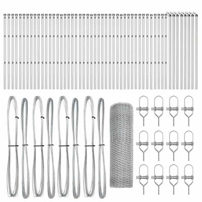 Aita paalujen kanssa Hopea 0.6 x 100 m