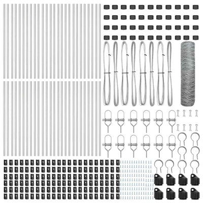 Aita paalujen kanssa Hopea 0.8 x 100 m