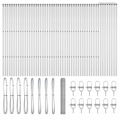 Aita paalujen kanssa Hopea 1.2 x 100 m