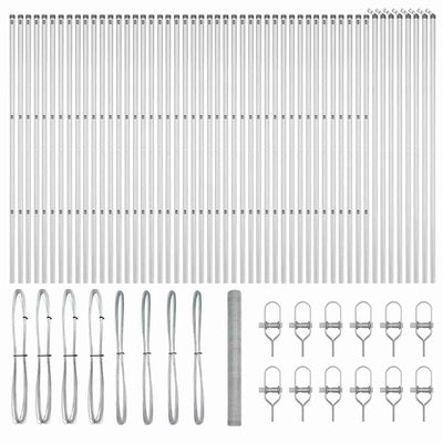 Aita paalujen kanssa Hopea 1.5 x 100 m
