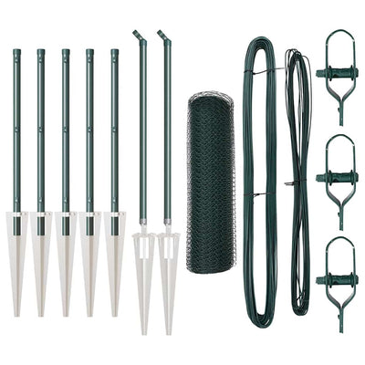 Aita paalujen kanssa Vihreä 0.5 x 10 m