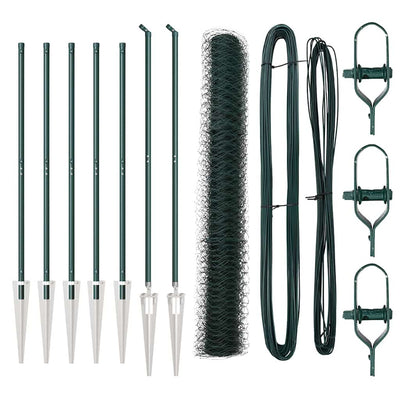 Aita paalujen kanssa Vihreä 1.2 x 10 m