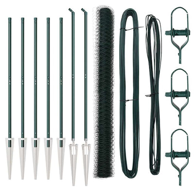 Aita paalujen kanssa Vihreä 1.5 x 10 m