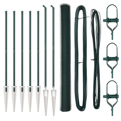 Aita paalujen kanssa Vihreä 1.6 x 10 m