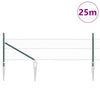 Kuusikulmainen aita pylväällä 25 x 0,5 m PVC-pinnoitettu teräs