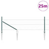 Kuusikulmainen aita pylväällä 25 x 0,5 m PVC-pinnoitettu teräs