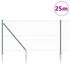 Kuusikulmainen aita pylväällä 25 x 1,2 m PVC-pinnoitettu teräs