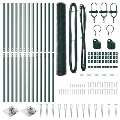 Aita paalujen kanssa Vihreä 1.4 x 25 m