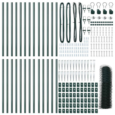 Aita paalujen kanssa Vihreä 0.5 x 50 m