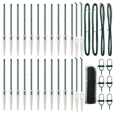 Aita paalujen kanssa Vihreä 0.6 x 50 m