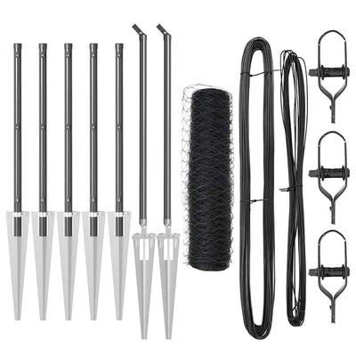 Aita paalujen kanssa Harmaa 1 x 10 m