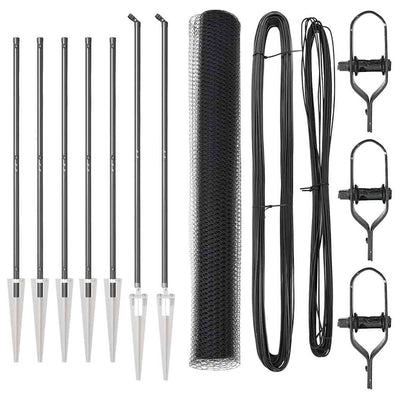 Aita paalujen kanssa Harmaa 1.2 x 10 m