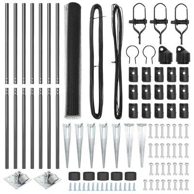 Aita paalujen kanssa Harmaa 1.2 x 10 m