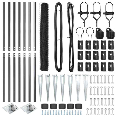 Aita paalujen kanssa Harmaa 1.2 x 10 m