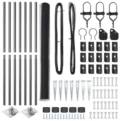 Aita paalujen kanssa Harmaa 1.6 x 10 m