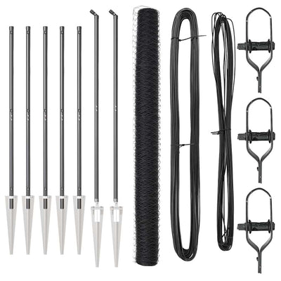 Aita paalujen kanssa Harmaa 1.6 x 10 m