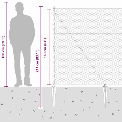 Aita paalujen kanssa Harmaa 1.6 x 10 m