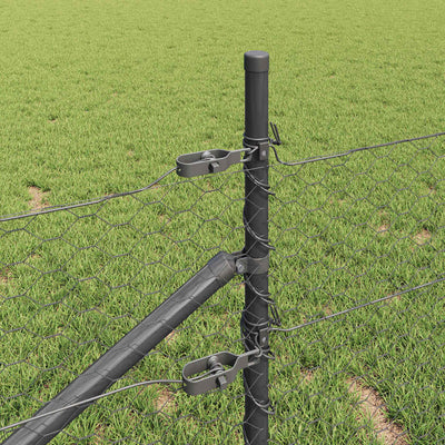 Aita paalujen kanssa Harmaa 0.8 x 25 m