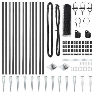 Aita paalujen kanssa Harmaa 1 x 25 m