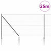 Kuusikulmainen aita pylväällä 25 x 1 m PVC-pinnoitettu teräs