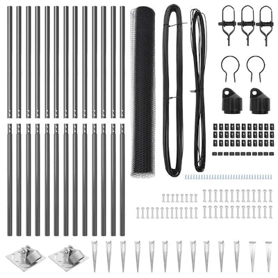 Aita paalujen kanssa Harmaa 1.2 x 25 m