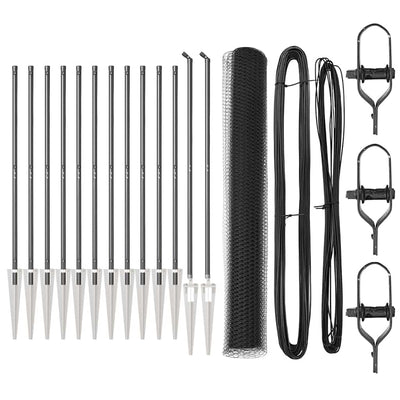 Aita paalujen kanssa Harmaa 1.2 x 25 m