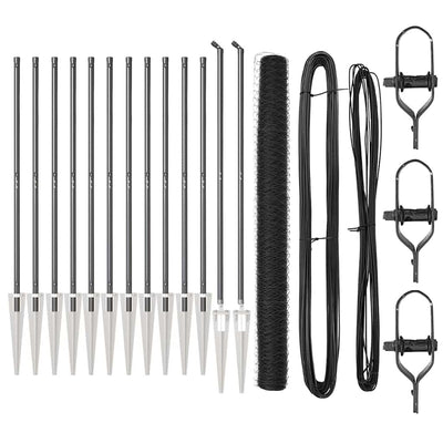 Aita paalujen kanssa Harmaa 1.5 x 25 m