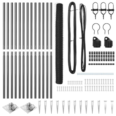 Aita paalujen kanssa Harmaa 1.5 x 25 m