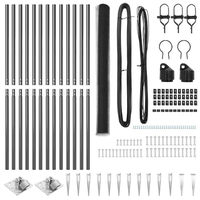 Aita paalujen kanssa Harmaa 1.6 x 25 m
