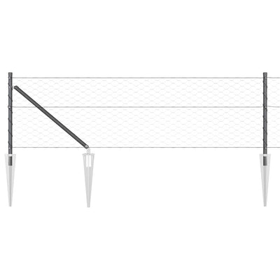 Aita paalujen kanssa Harmaa 0.6 x 50 m