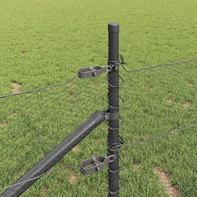 Aita paalujen kanssa Harmaa 0.8 x 50 m