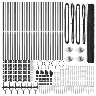 Aita paalujen kanssa Harmaa 1.4 x 50 m