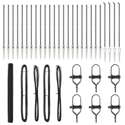 Aita paalujen kanssa Harmaa 1.6 x 50 m