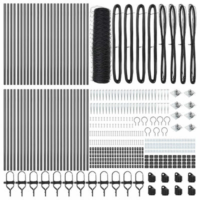 Aita paalujen kanssa Harmaa 0.4 x 100 m