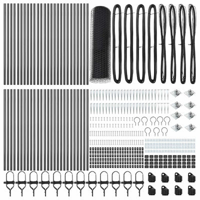 Aita paalujen kanssa Harmaa 0.8 x 100 m