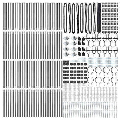 Aita paalujen kanssa Harmaa 1.2 x 100 m